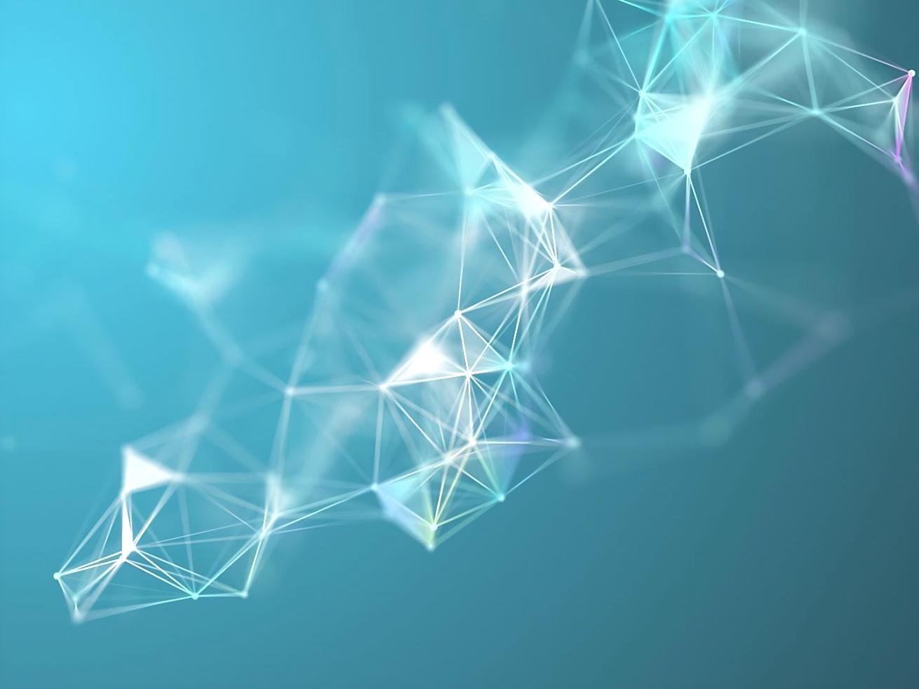 Blockchain developers collaborating on code in modern workspace