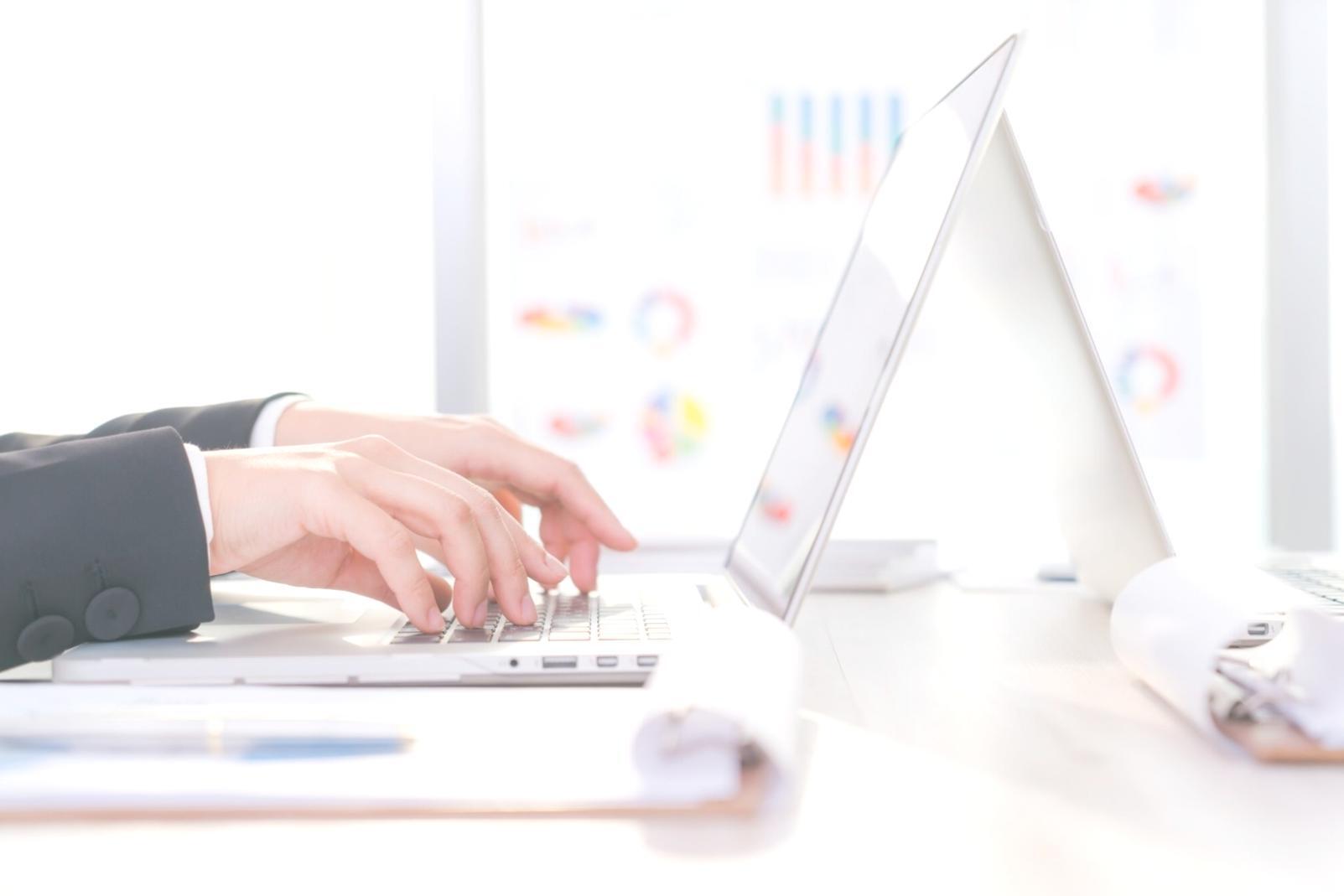 Student working on blockchain development project at computer workstation